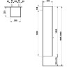 Шкаф - пенал подвесной LAUFEN CASE FOR PALACE 165x35 петли справа, белый глянцевый 4.0202.2.075.475.1